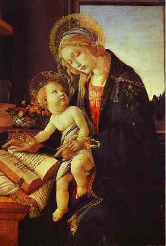 Sandro Botticelli Madonna del Libro Sweden oil painting art